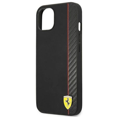 6. Etui Ferrari On Track Carbon Stripe na iPhone 13 mini - czarne