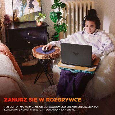 23. HP Victus 15-fb3231nw Ryzen 7 7445HS 15,6"FHD IPS 144Hz 300nits AG 16GB DDR5 5600 SSD512 RTX4050_6GB Cam 720p 70Wh Win11 Gray 2Y