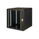 26. Digitus Szafa sieciowa wisząca Unique 19" 12U rack 600x600, drzwi szyba, czarny, niedzielona, złożona, 100kg