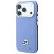 2. Etui Karl Lagerfeld Grained Heads Metal MagSafe na iPhone 18 Pro / 17 Pro - niebieskie