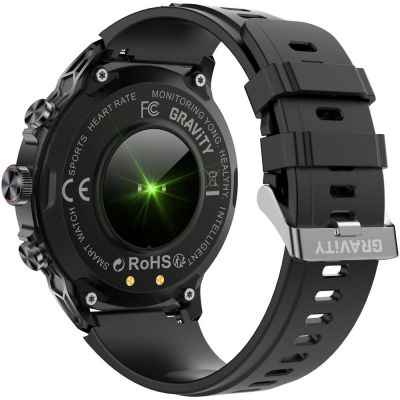 14. Smartwatch Gravity Czarny Pasek + Bransoleta GT41-1