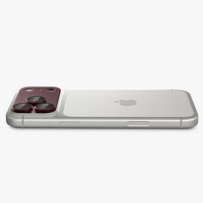 7. Szkło hartowane na aparat Spigen Optik Pro XL GLAS.TR EZ FIT na iPhone 18 Pro Max - dark cherry
