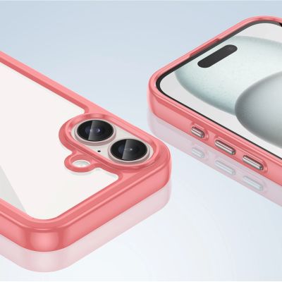 6. Etui Outer Space Case z żelową ramką do iPhone 16 - czerwone