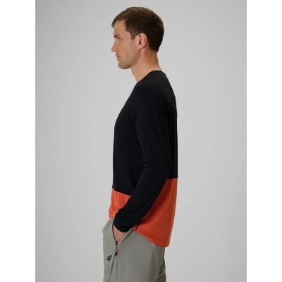 6. Longsleeve trekkingowy regular męski 4F 4FRSS26TFLOM658-20S