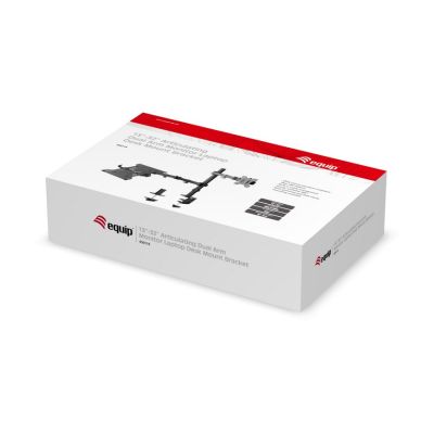 3. Equip 650119 uchwyt / stojak do monitorów 81,3 cm (32") Biurko Czarny