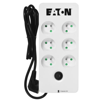 8. Listwa przeciwprzepięciowa EATON PB6F (6 x UTE; 10 A; kolor biały)