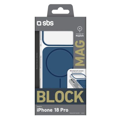 2. Etui SBS Block Case na iPhone 18 Pro kompatybilne z MagSafe - niebieskie