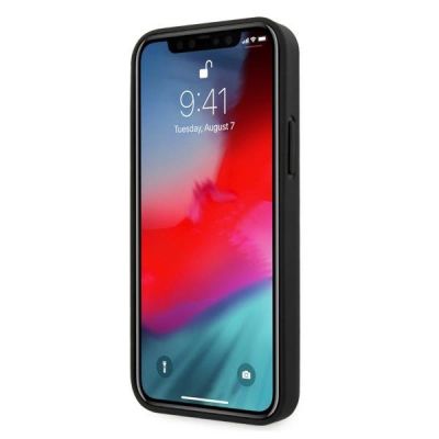 5. Etui BMW Leather Perforate na iPhone 12 / iPhone 12 Pro - czarne