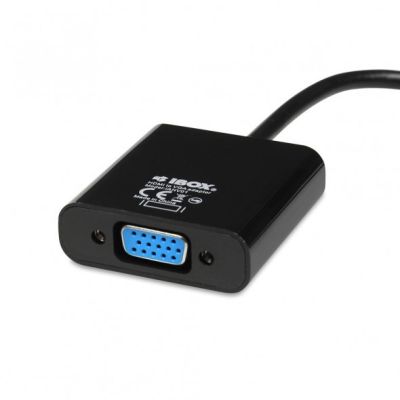 2. Adapter IBOX IAHV01 (HDMI M - D-Sub (VGA) F; 1m; kolor czarny)