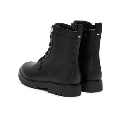 3. Tommy Hilfiger damskie botki LACU-UP BOOTIE T3A5-34012-1355999 BLACK