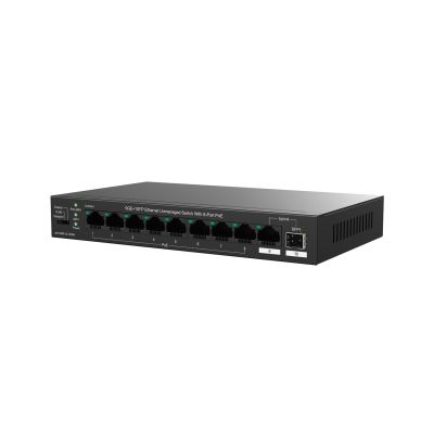 4. Tenda TEG1110PF-8-120W łącza sieciowe Nie zarządzany Gigabit Ethernet (10/100/1000) Obsługa PoE Czarny