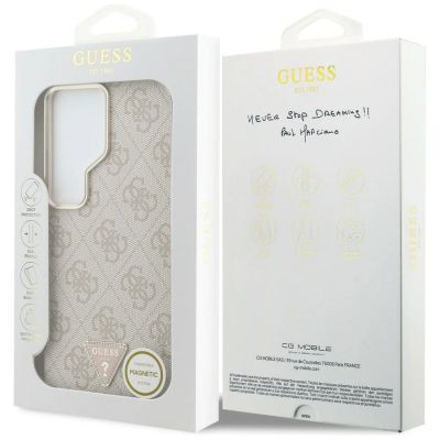 8. Etui Guess 4G Triangle Logo MagSafe na Samsung Galaxy S26 Ultra - różowe