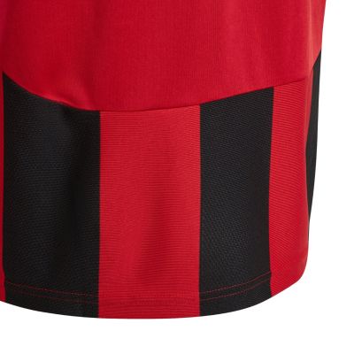 9. Koszulka dla dzieci adidas Striped 24 czerwono-czarna IW2131