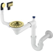 Syfon do zlewozmywaka granitowego 1-komorowego - Space-Saver