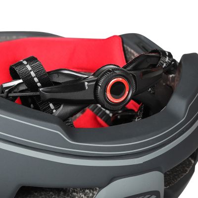 9. Kask rowerowy fullface dziecięcy Wozinsky z tylną lampką USB 52-56 cm - szary
