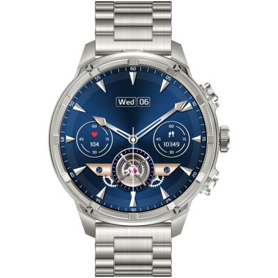6. Smartwatch Gravity Srebrny Pasek + Bransoleta GT41-3