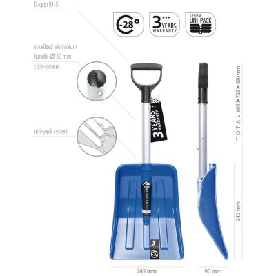 6. ŁOPATA DO ŚNIEGU SAMOCHODOWA TELESKOPOWA EVEREST 68,5-71,5-82CM