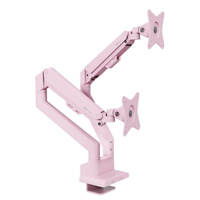 Arozzi AZ-ALZARE-NEO-DUO-PNK uchwyt / stojak do monitorów 81,3 cm (32") Biurko Różowy