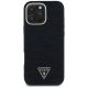 3. Etui Guess Denim Triangle Logo MagSafe na iPhone 16 Pro Max - czarne