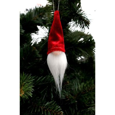 10. ZAWIESZKA DEKORACYJNA MIKOŁAJ 11CM CZERWONY