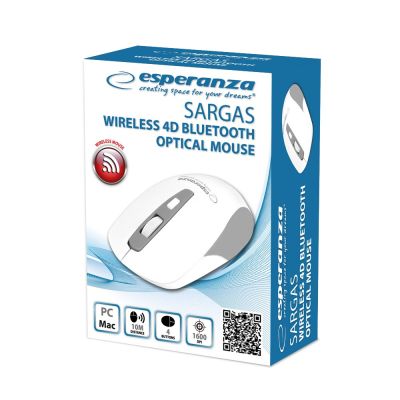 2. ESPERANZA MYSZ BLUETOOTH 4D SARGAS BIAŁA EM130W