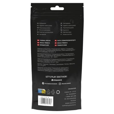2. SAVIO PASTA TERMOPRZEWODZĄCA 18W/M-K, 4G TG-05