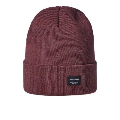2. Czapka Jack & Jones Jacdna Beanie Noos M 12092815 bordowa