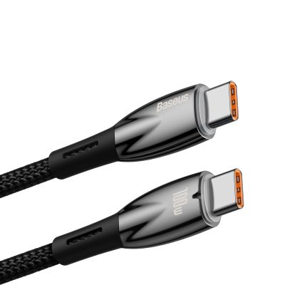 2. Kabel Baseus CADH000701 USB-C - USB-C PD 100W 5A 480Mb/s 1m - czarny