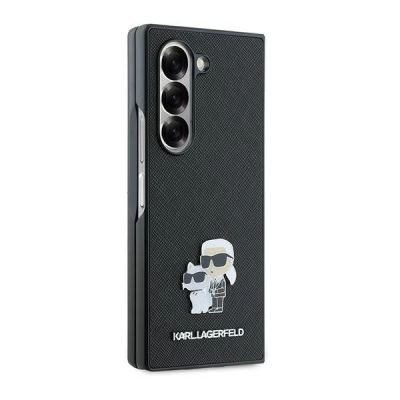 5. Etui Karl Lagerfeld Saffiano Metal Pin na Samsung Galaxy Z Fold 6 - czarne