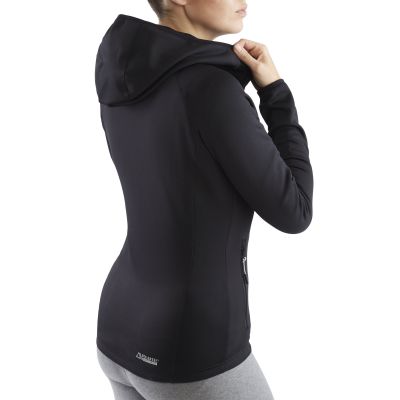 3. Bluza damska z kapturem Viking Jukon Hoodie Lady szybkoschnąca czarna (730/23/0900/09)