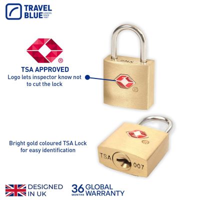 6. TRAVEL BLUE KŁÓDKA BAGAZOWA Z TSA
