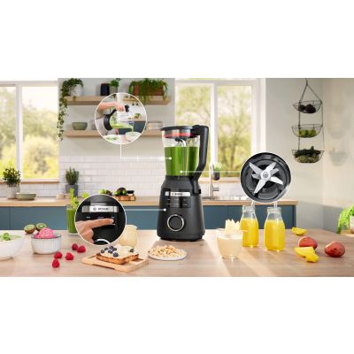 17. Blender kielichowy Bosch MMB6652B Serie 6 VitaPower (1800W; czarny)