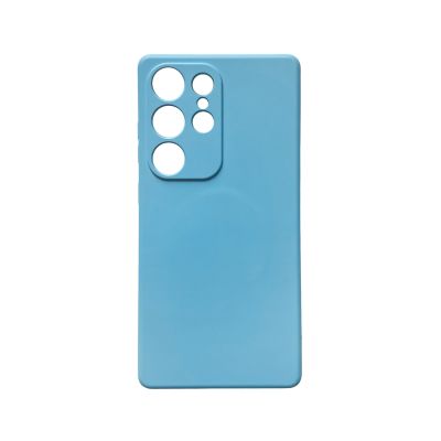 2. Silikonowe magnetyczne etui Wozinsky Silicone Case Magsafe na Samsung Galaxy S25 Ultra - niebieskie