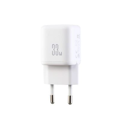 3. Ładowarka sieciowa Joyroom JR-TG7 33W USB-A + USB-C z kablem 30W USB-C - Lightning 1m - biała