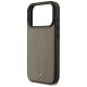 6. Etui Mercedes Leather The Move MagSafe na iPhone 17 Pro - beżowe