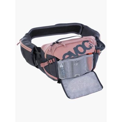 4. Nerka rowerowa EVOC Hip Pack Pro 3 dusty pink - carbon grey