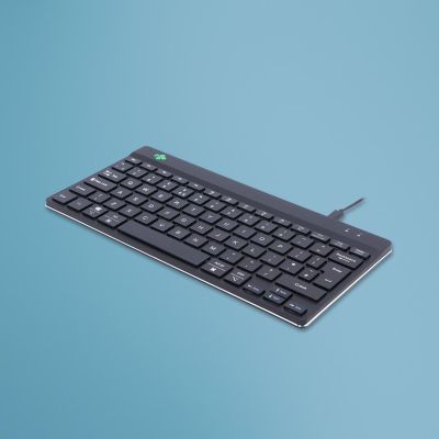 10. R-Go Tools Ergonomiczna R-Go Compact Break klawiatura, z oprogramowaniem do robienia przerw, QWERTY (UK), przewodowa, czarna