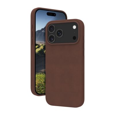 dbramante 1928 Roskilde MS - skórzane etui do iPhone 17 Pro Max kompatybilna z MagSafe (dark tan)