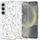 Etui Tech-Protect FlexAir na Samsung Galaxy S25 - stokrotki z liśćmi