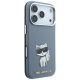 4. Etui Karl Lagerfeld Smooth Choupette Sketch MagSafe do iPhone 18 Pro / 17 Pro - jasnoniebieske