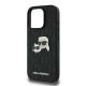 6. Etui Karl Lagerfeld Monogram Karl & Choupette Head Pin na iPhone 16 Pro - czarne