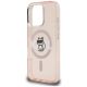 6. Etui Karl Lagerfeld IML Choupette Sketch Logo MagSafe na iPhone 16 Pro - różowe