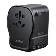 Adapter Ugreen S550 65W podróżny uniwersalny - czarny