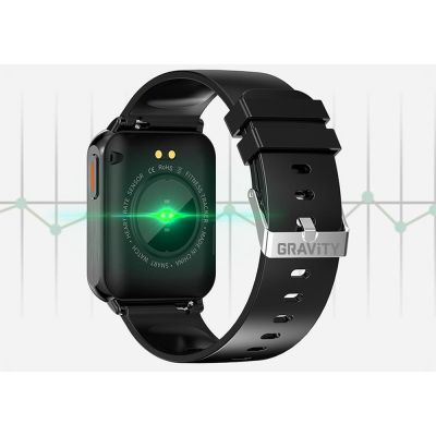 16. Smartwatch Gravity Czarny 2 Paski GT17-7