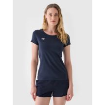 T-shirt slim gładki damski 4F NOSH4TSD001B-31S