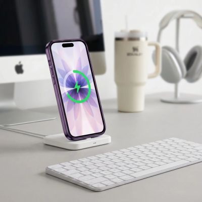 5. Etui Tech-Protect MagFlex na iPhone 17 - przezroczysto-fioletowe