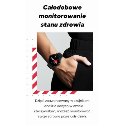 19. Smartwatch Damski GRAVITY GT12-3 Różowy Pasek Silikonowy + Bransoleta Różowe Złoto