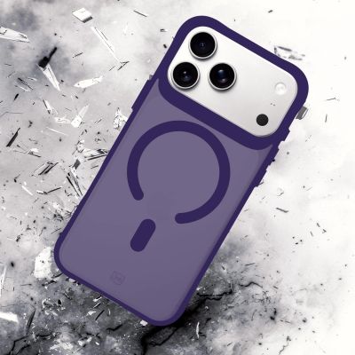 58. Etui 3mk Smoke MagCase na iPhone 17 Pro Max - fioletowe-półprzezroczyste