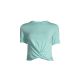 Koszulka CASALL Delight Short Wrap Tee miętowy