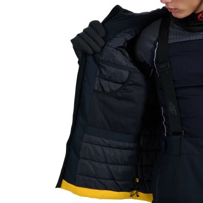 12. Kurtka narciarska męska 4F M0787 pomarańczowa 4FWAW25TTJAM0787 70S